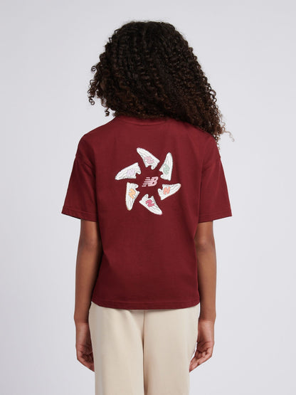 Dsiney Kidz - New Balance Red 327 Circle Graphic Print T-Shirt image 4