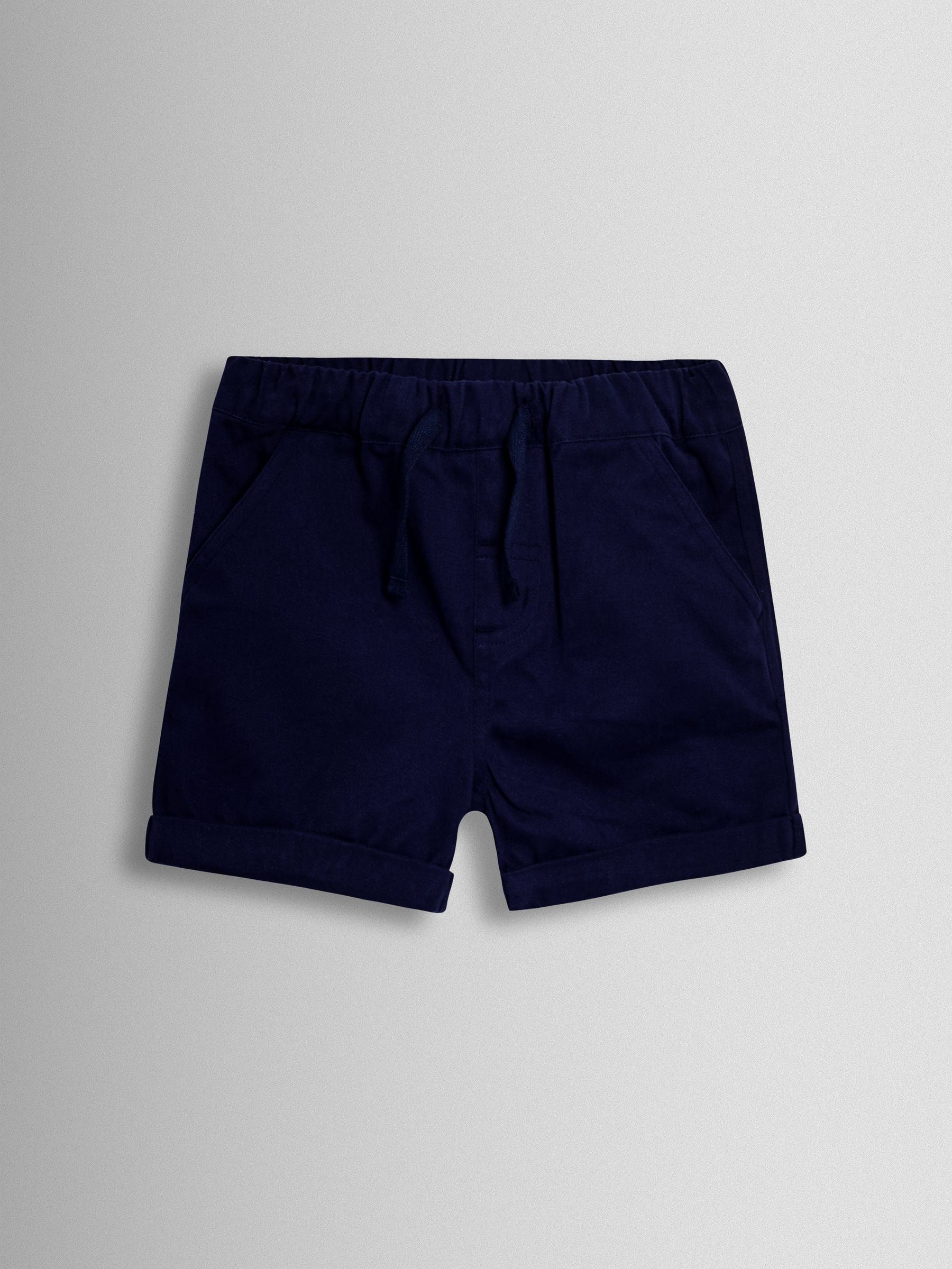 JoJo Maman Bébé Blue Boat 2-Piece Shirt & Twill Shorts Set image 4