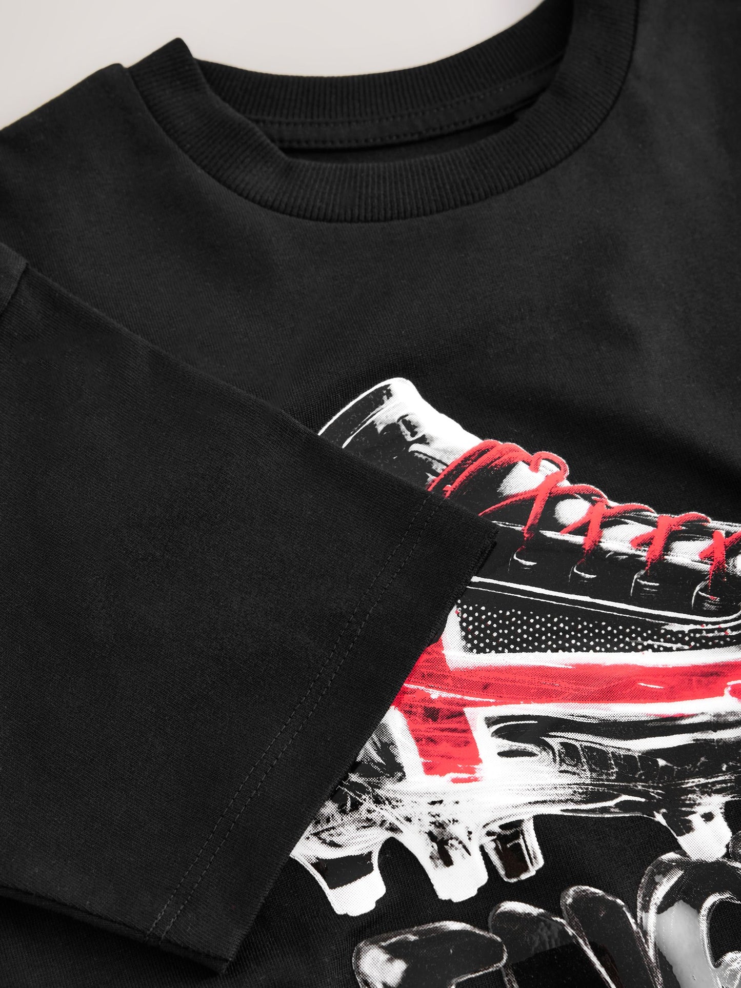Dsiney Kidz - Black England Short Sleeve Graphic Football T-Shirt (3-16yrs) image 7