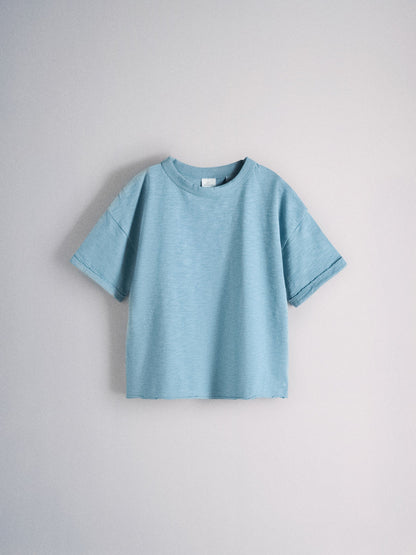 Dsiney Kidz - The Set 5 Pack Cotton Slub Oversized Short Sleeve T-Shirts Blue/Yellow/Brown image 3