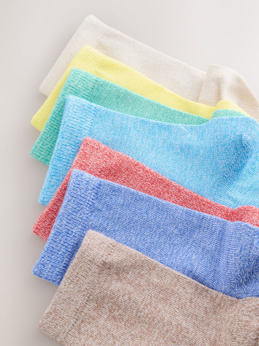 Twist Brights Cotton Rich Fine Rib Socks 7 Pack image 3