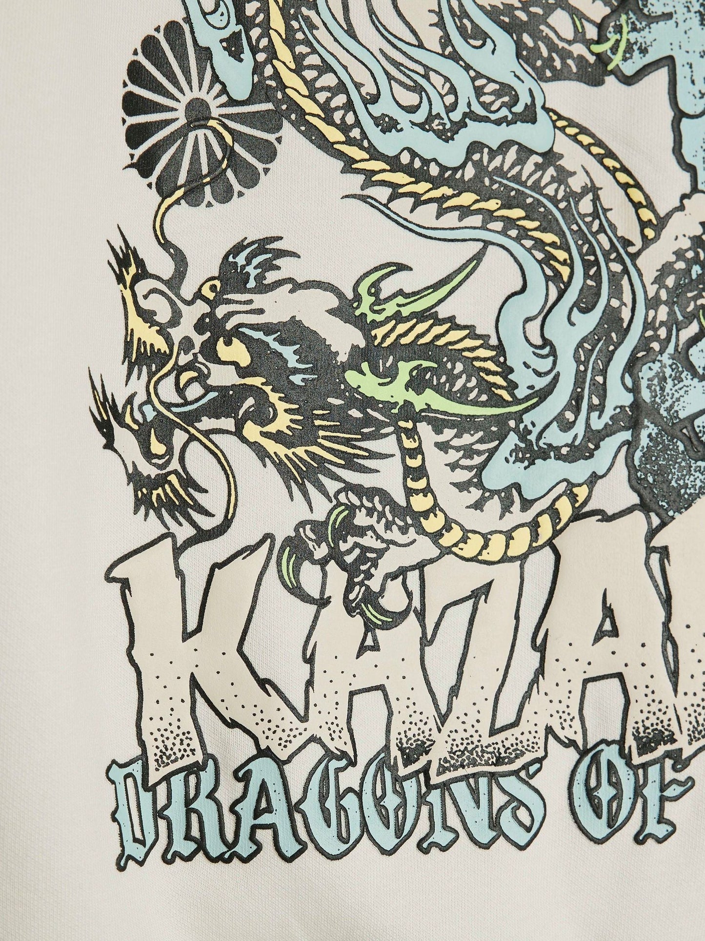 River Island Cream Boys Japanese Printed Hoodie