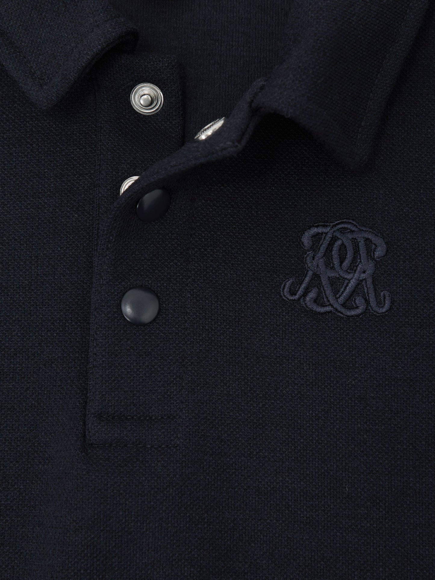 Dsiney Kidz - Reiss Navy Blue Willard 3-9 yrs Monogram Embroidered Polo Shirt image 5