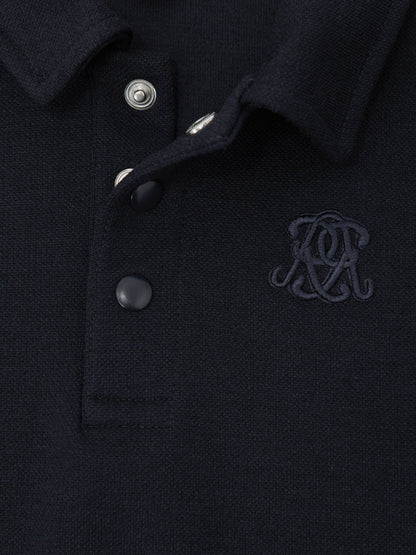 Dsiney Kidz - Reiss Navy Blue Willard 3-9 yrs Monogram Embroidered Polo Shirt image 5