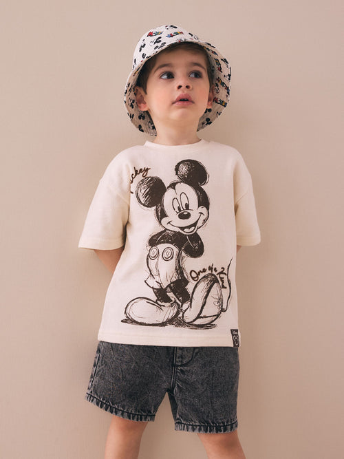 Oatmeal Mickey Mouse Short Sleeve T-Shirt (3mths-8yrs) image 1