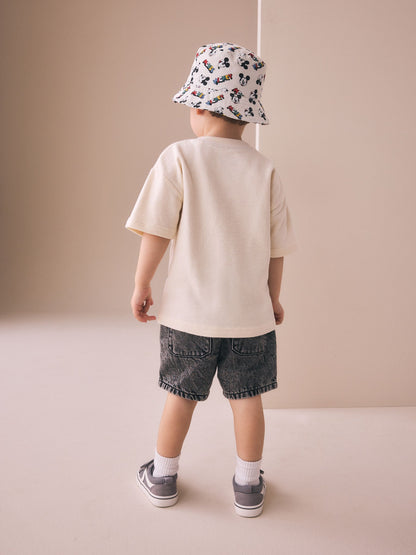 Oatmeal Mickey Mouse Short Sleeve T-Shirt (3mths-8yrs) image 3