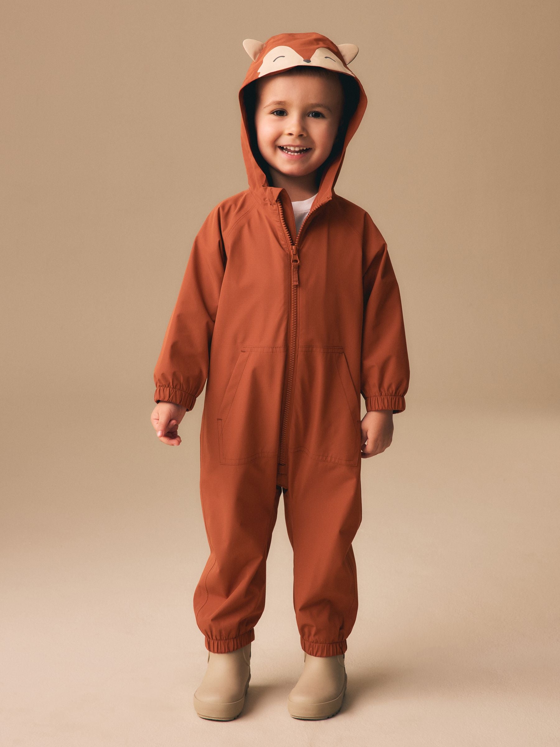 Dsiney Kidz - Fox Waterproof Fleece Lined Puddlesuit (3mths-7yrs) image 2