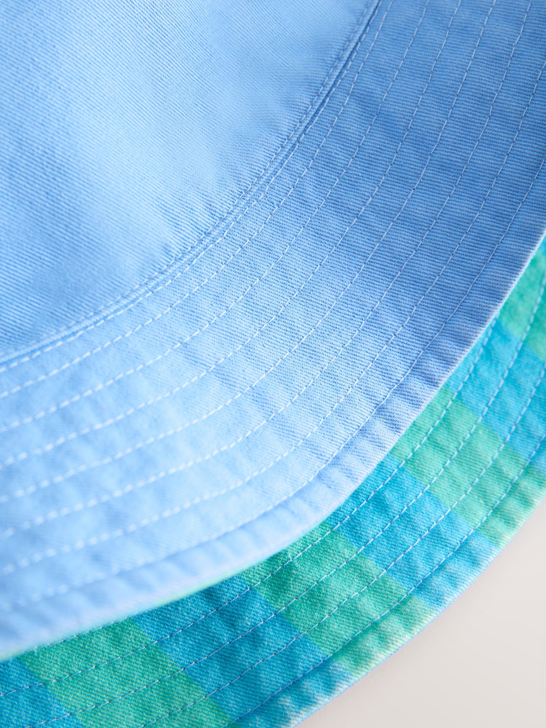Blue/Green Reversible Bucket Hat (3mths-16yrs) image 4