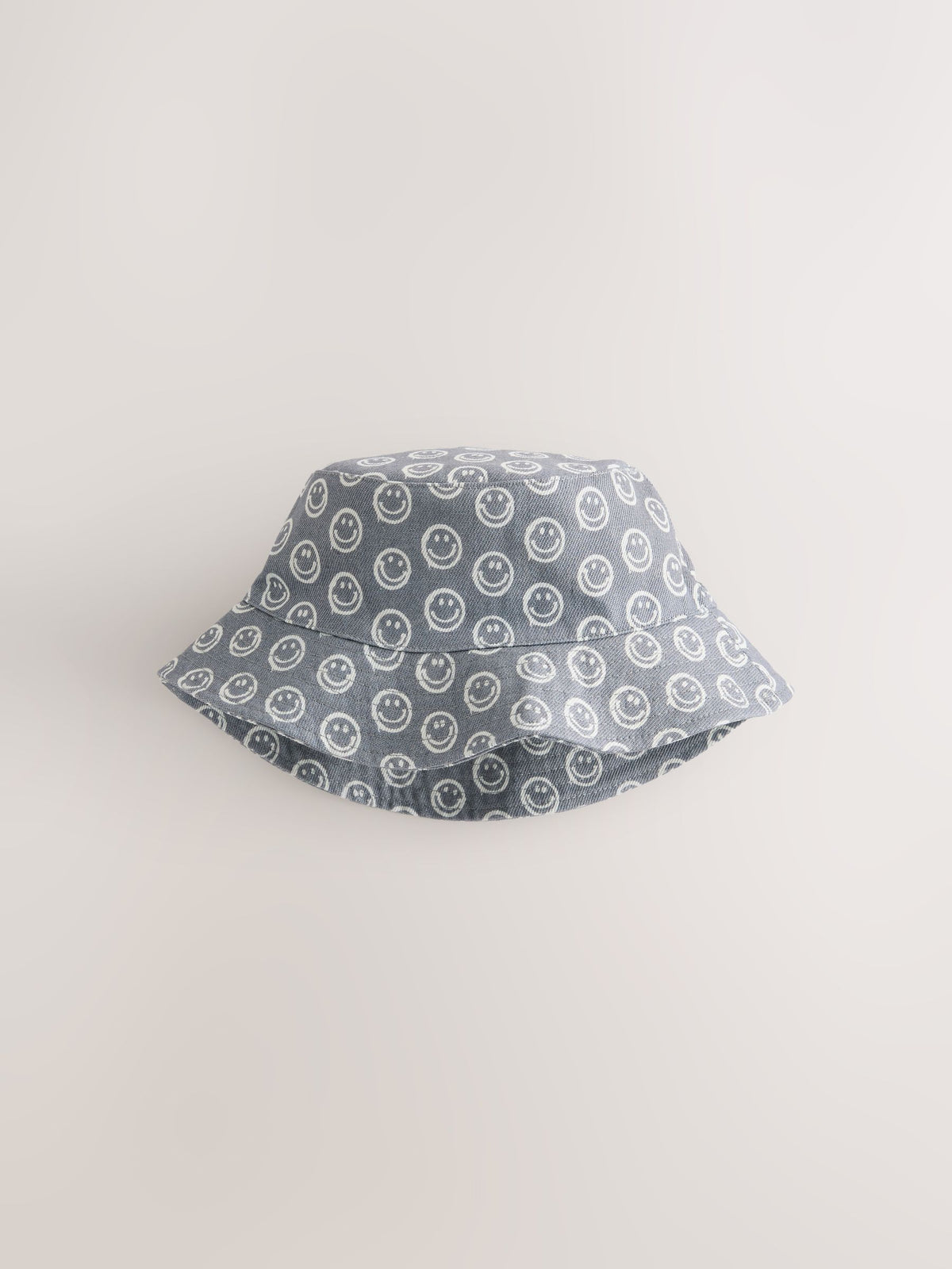 Grey Face/Wavey Stripe Bucket Hats 2 Pack (3mths-13yrs) image 2
