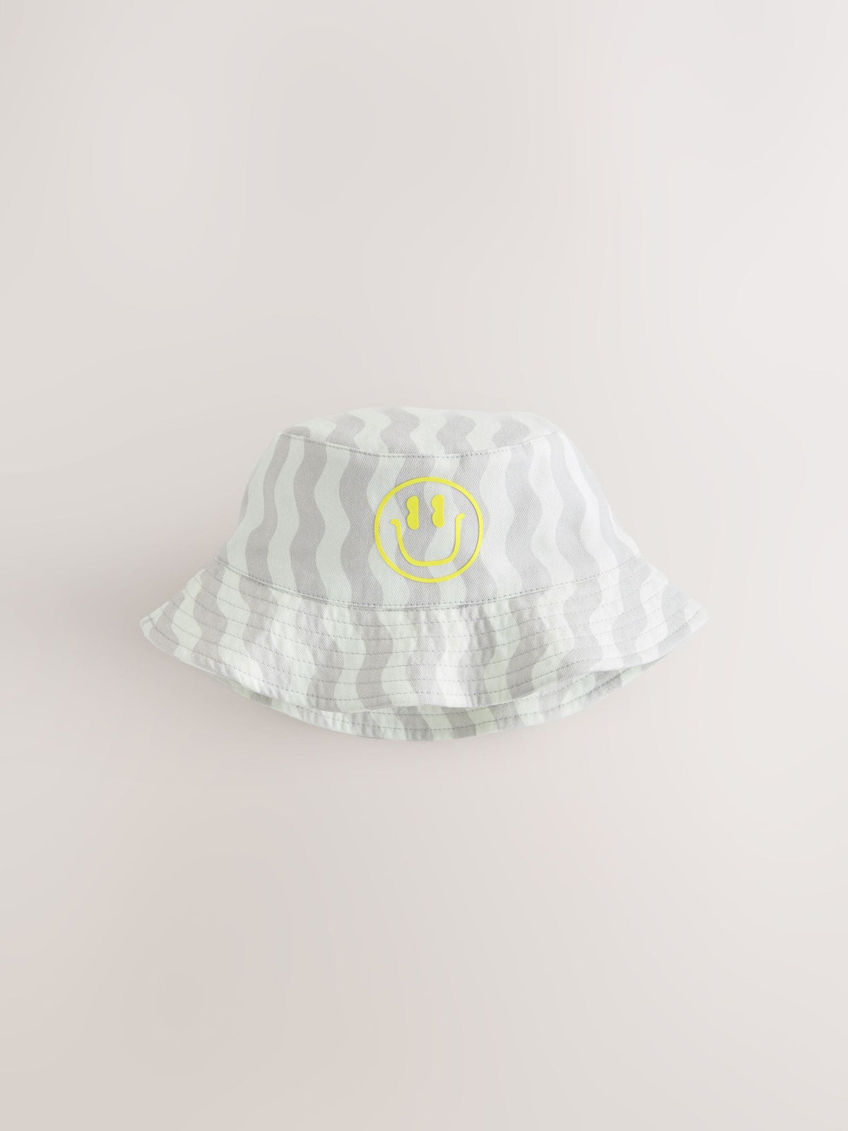 Grey Face/Wavey Stripe Bucket Hats 2 Pack (3mths-13yrs) image 3