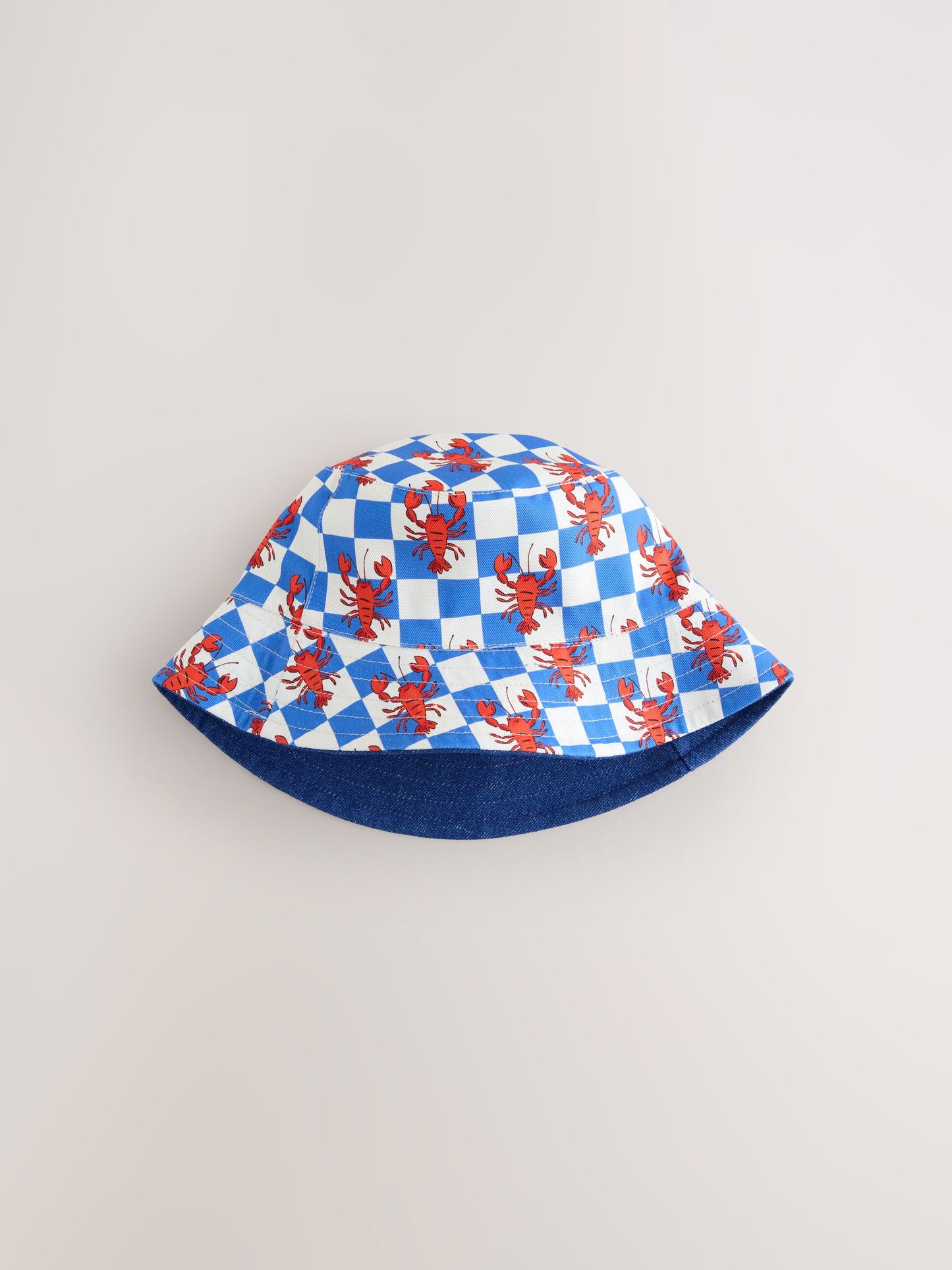 Red/White/Blue Lobster Reversible Bucket Hat (3mths-16yrs) image 3