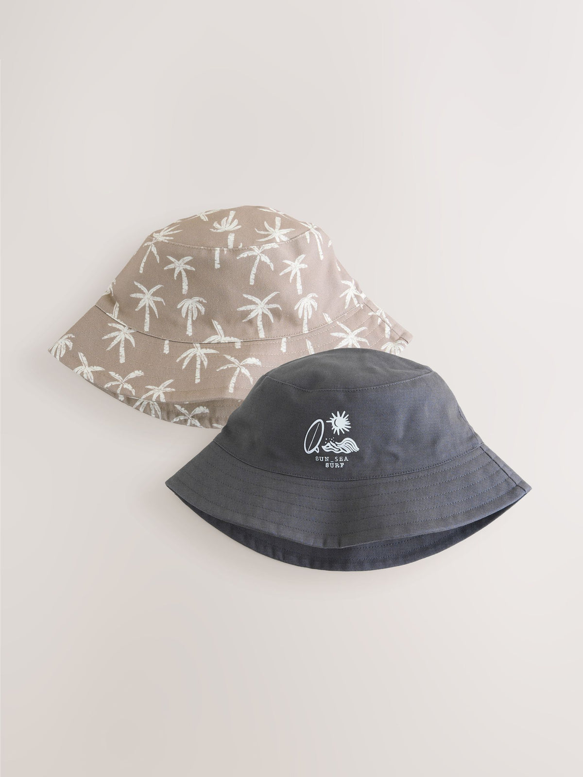 Black/Tan Palm Tree Bucket Hats 2 Pack (3mths-13yrs) image 4