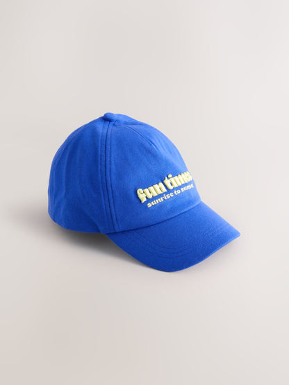 Blue/Orange Slogan Caps 2 Pack (1-13yrs) image 2