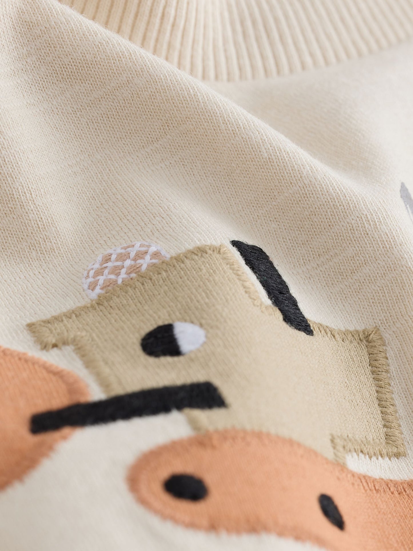 White Neutral Diggers Short Sleeve Appliqué T-Shirt (3mths-7yrs) image 7