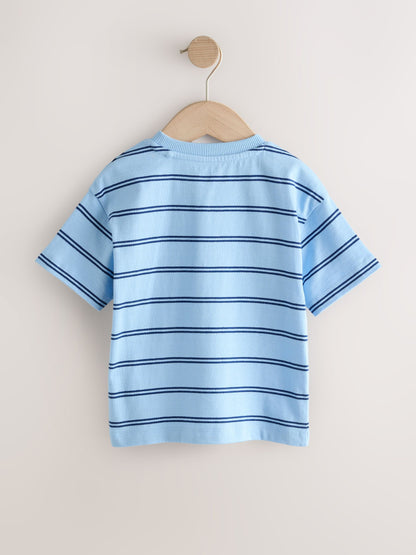 Dsiney Kidz - Blue Stripe Sealife Boat Short Sleeve Interactive T-Shirt (3mths-7yrs) image 7