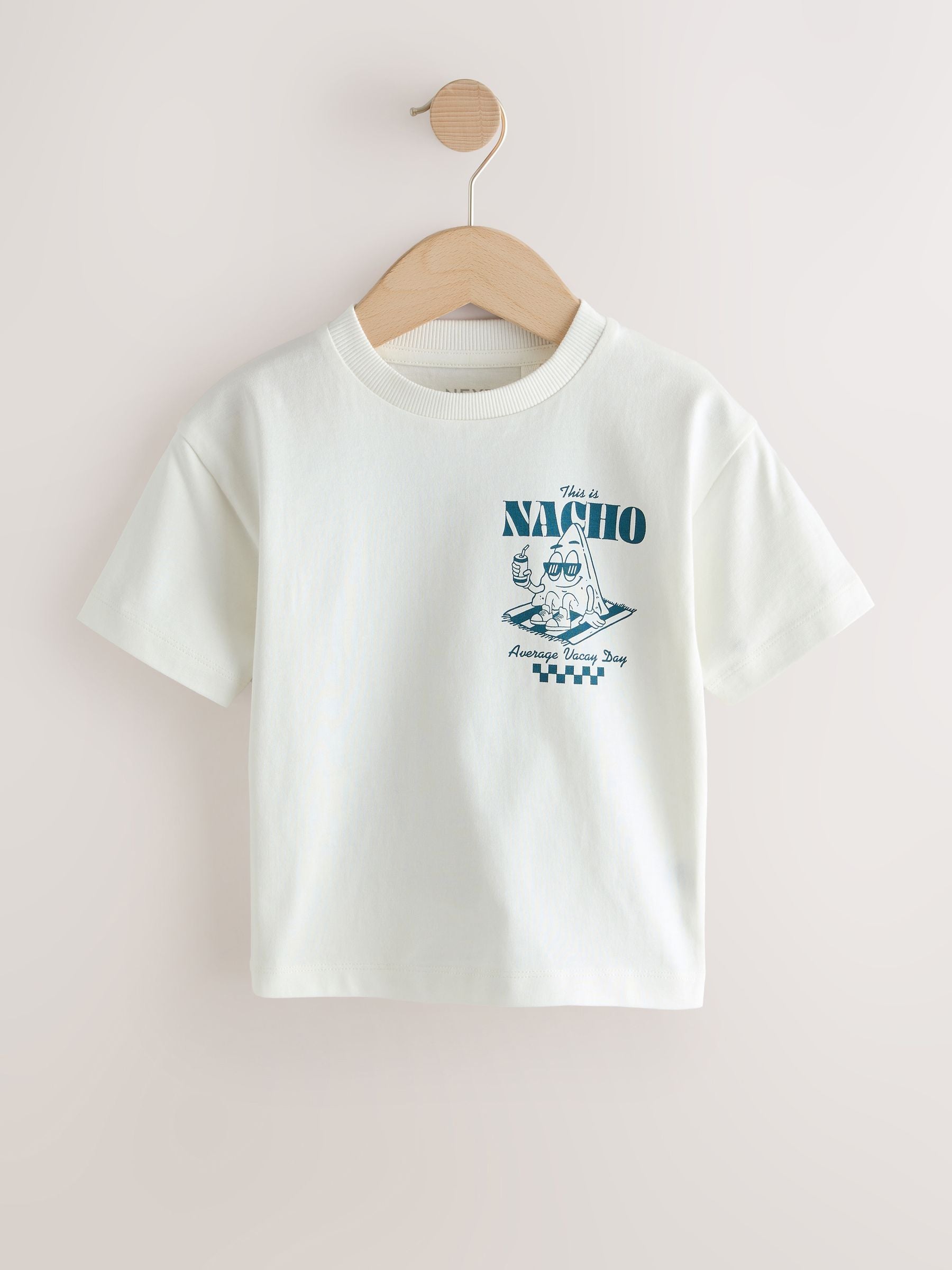 Blue Food Stripe Short Sleeve Graphic T-Shirts 3 Pack (3mths-7yrs) image 2
