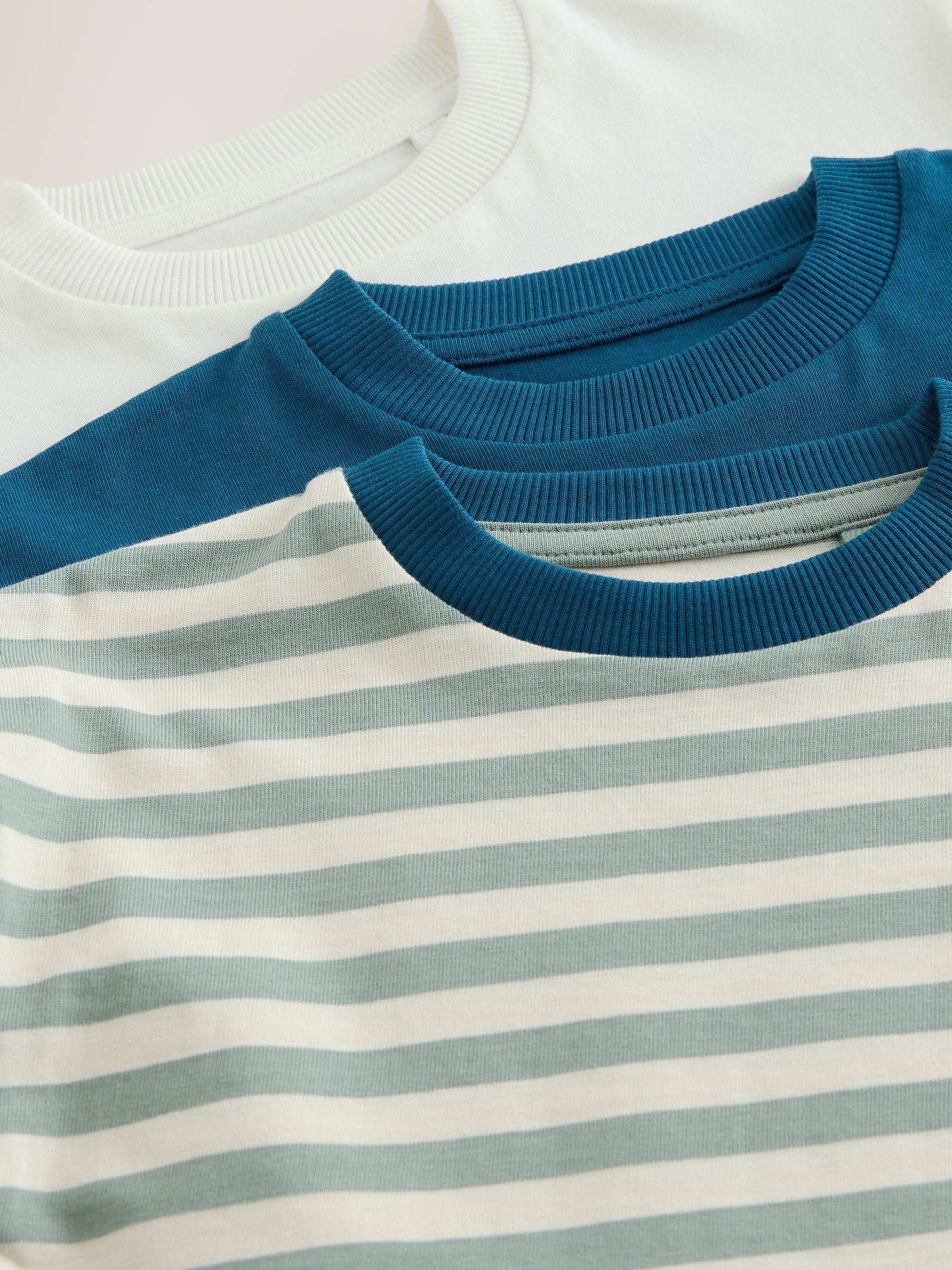 Blue Food Stripe Short Sleeve Graphic T-Shirts 3 Pack (3mths-7yrs) image 7