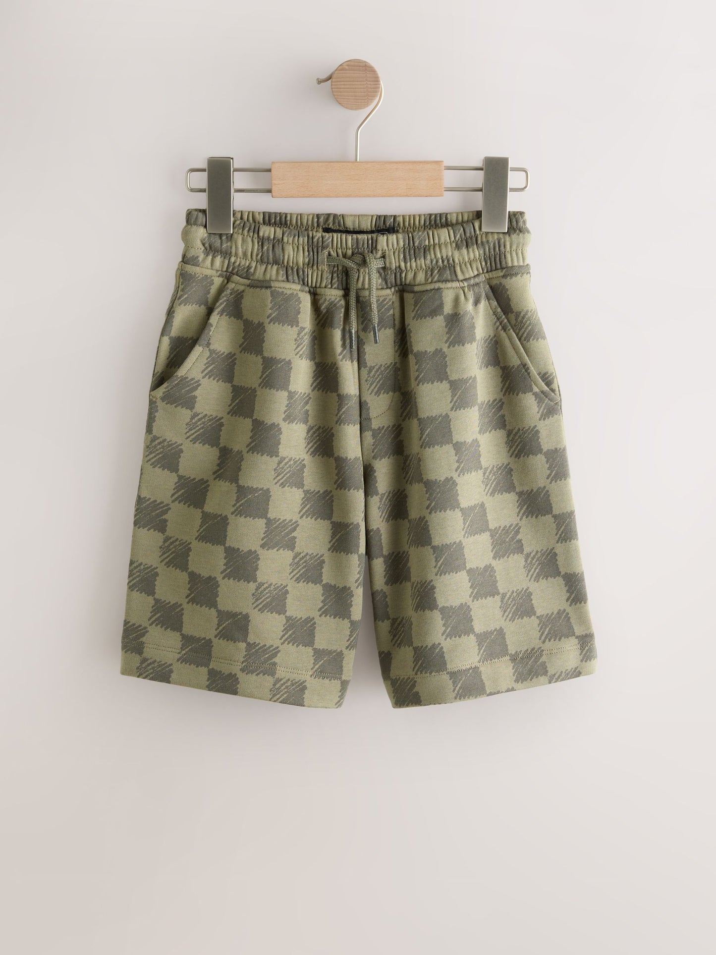 Dsiney Kidz - Green Check Loose Fit Basic Shorts (3-16yrs) image 1