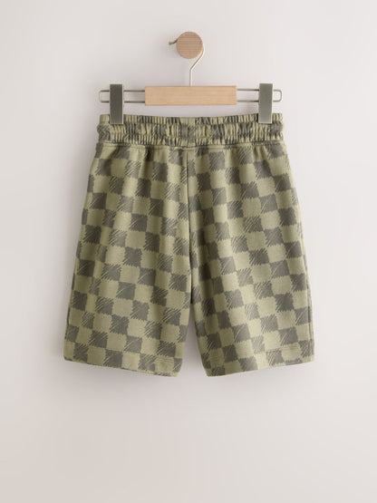 Dsiney Kidz - Green Check Loose Fit Basic Shorts (3-16yrs) image 2