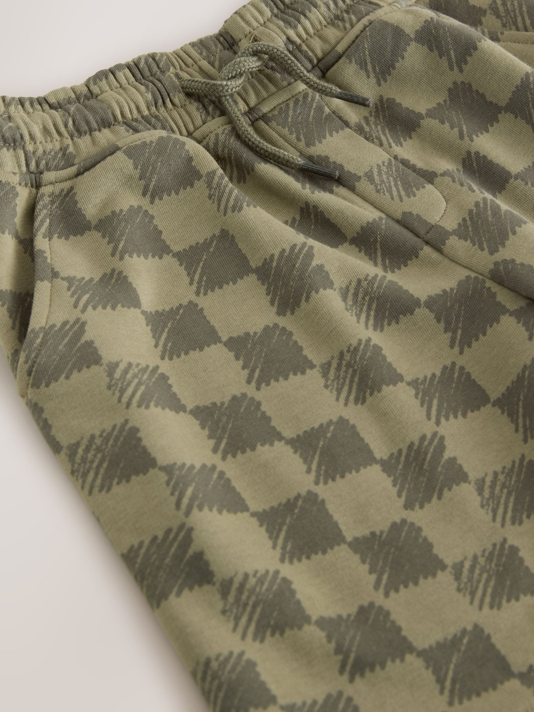 Dsiney Kidz - Green Check Loose Fit Basic Shorts (3-16yrs) image 4