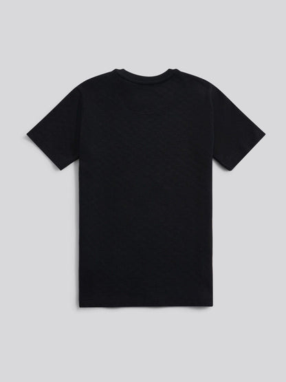 U.S. Polo Assn Black Boys Check Texture T-Shirt image 6