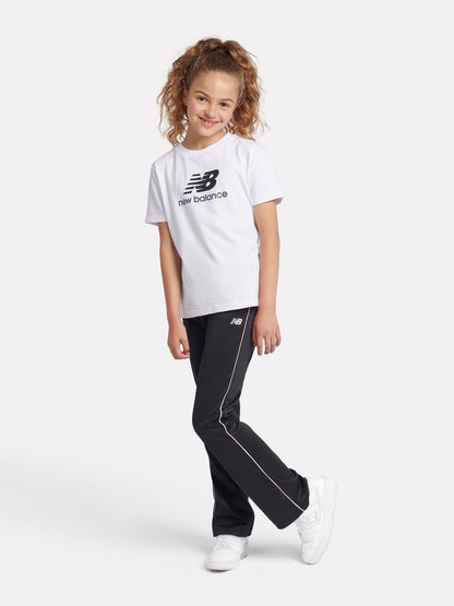New Balance White Stacked Logo T-Shirt image 2