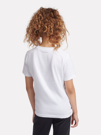 New Balance White Stacked Logo T-Shirt image 3