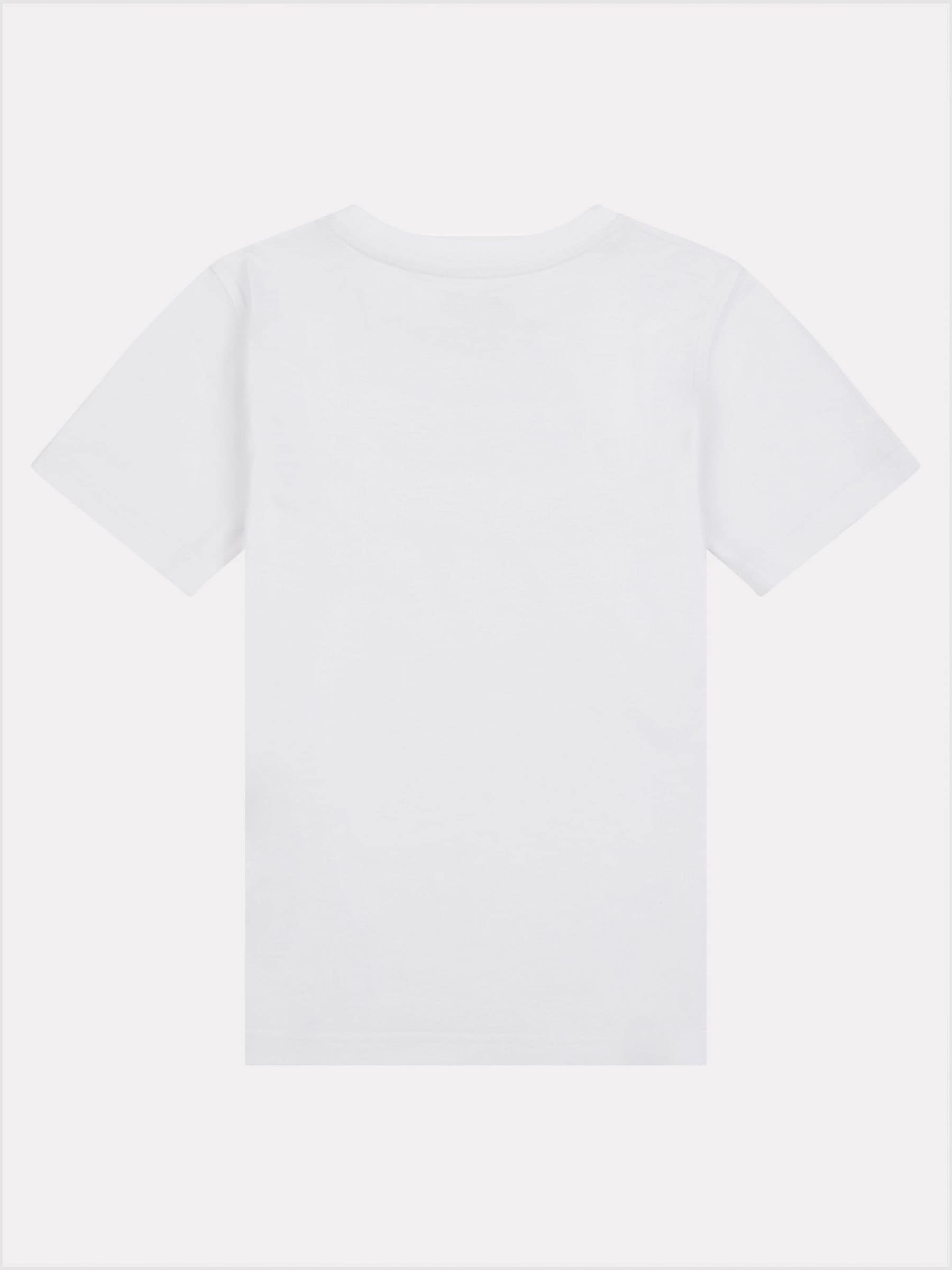 New Balance White Stacked Logo T-Shirt image 7