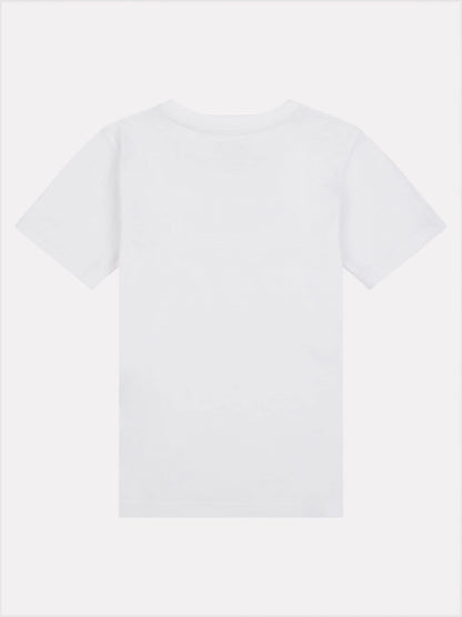 New Balance White Stacked Logo T-Shirt image 7
