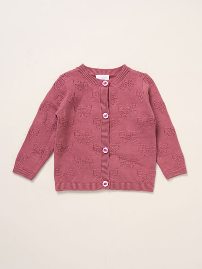 Rock-A-Bye Baby Boutique Pink Baby Knit Cardigan And Leggings Set image 3