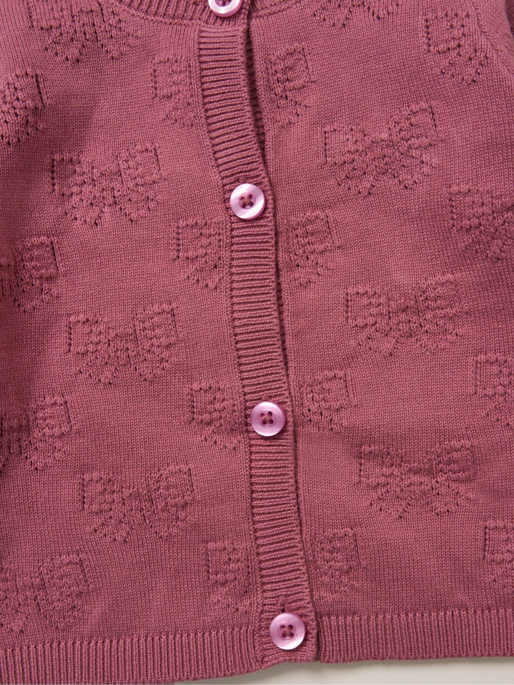 Rock-A-Bye Baby Boutique Pink Baby Knit Cardigan And Leggings Set image 4