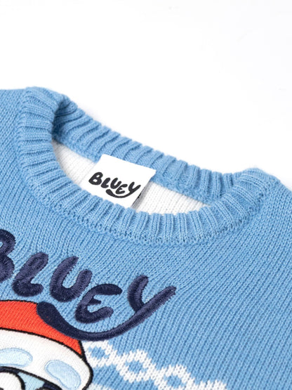 Dsiney Kidz - Vanilla Underground Blue Bluey Christmas Jumper image 5