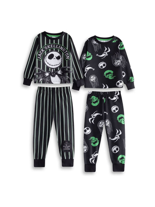 Vanilla Underground Black Disney Nightmare Before Christmas Long Sleeve Long Leg Pyjamas Set Multi-Pack of 2 image 1