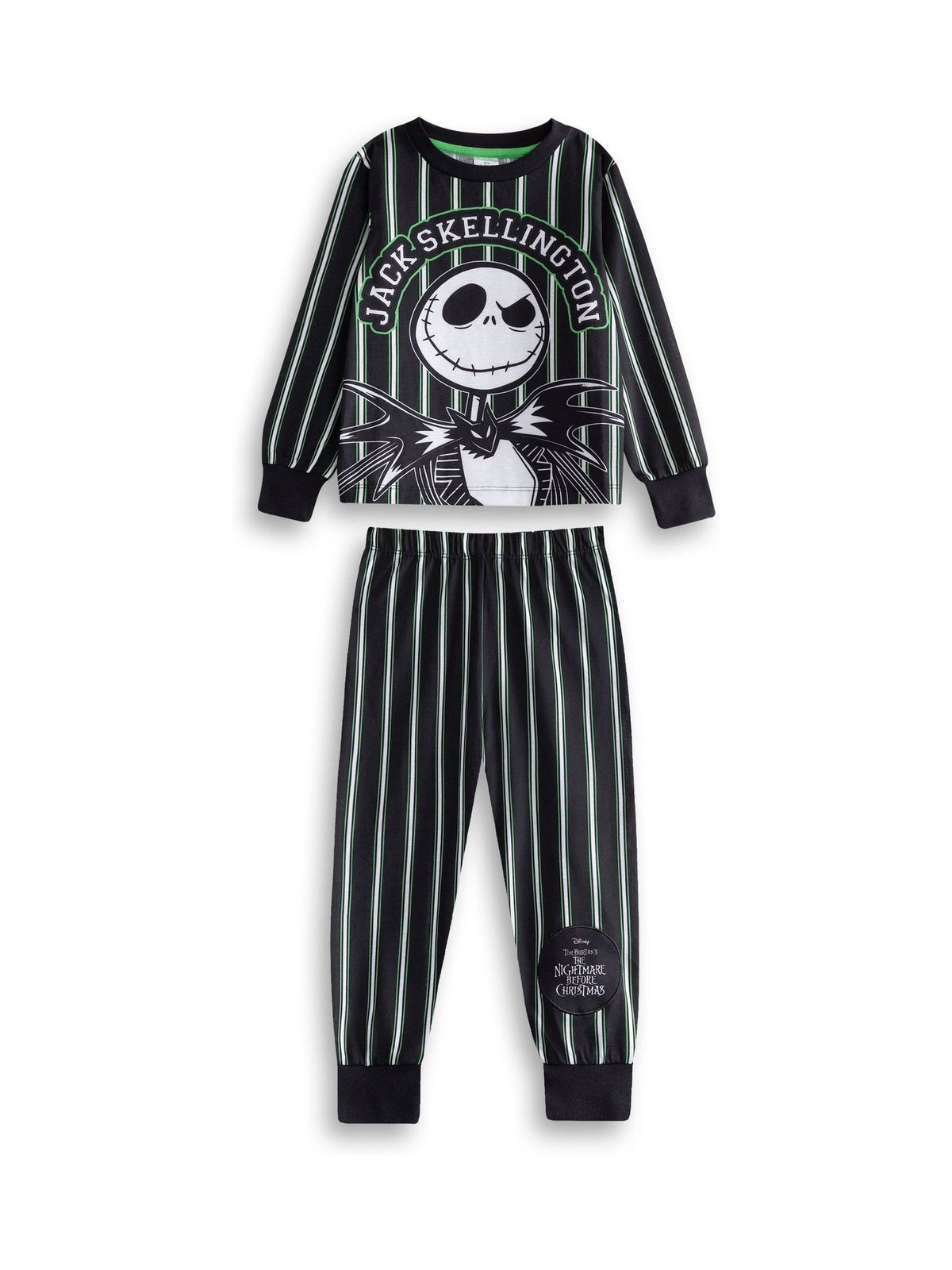 Vanilla Underground Black Disney Nightmare Before Christmas Long Sleeve Long Leg Pyjamas Set Multi-Pack of 2 image 3