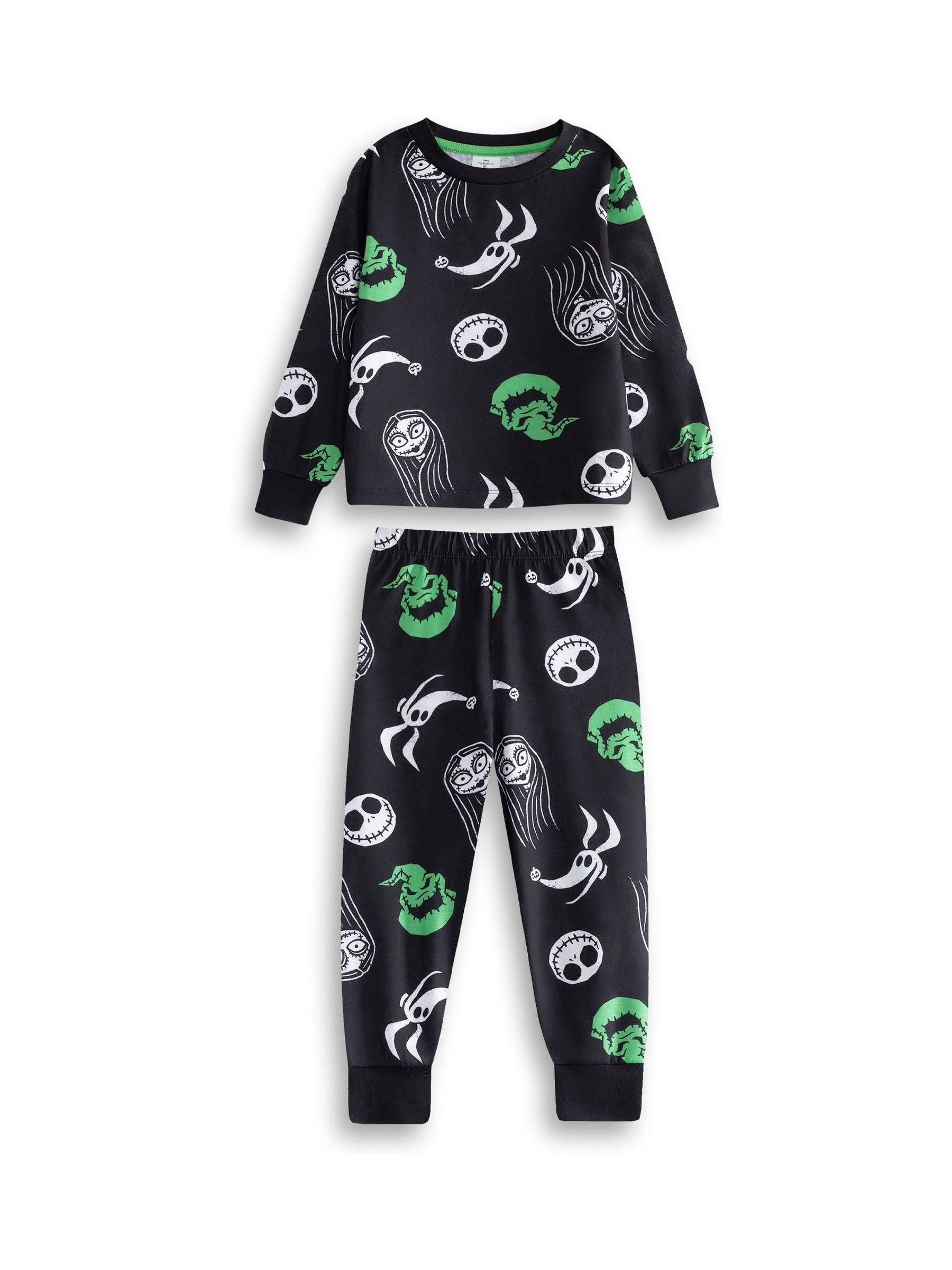 Dsiney Kidz - Vanilla Underground Black Disney Nightmare Before Christmas Long Sleeve Long Leg Pyjamas Set Multi-Pack of 2 image 3