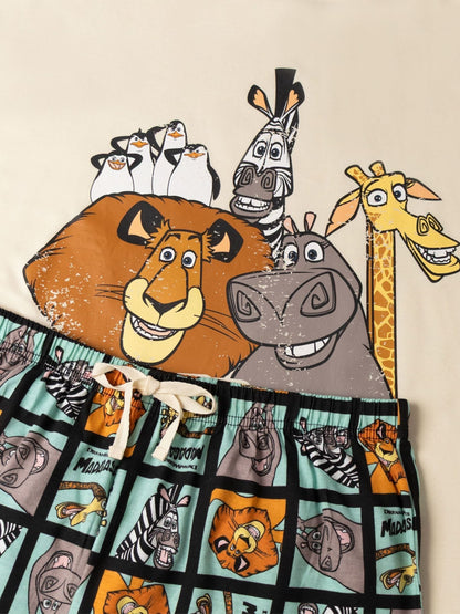 Vanilla Underground Brown Madagascar Cotton Short Sleeve Long Leg Pyjamas Set - image 6