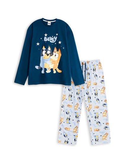 Vanilla Underground Blue Family Long Sleeve Long Leg Pyjamas Set - image 1