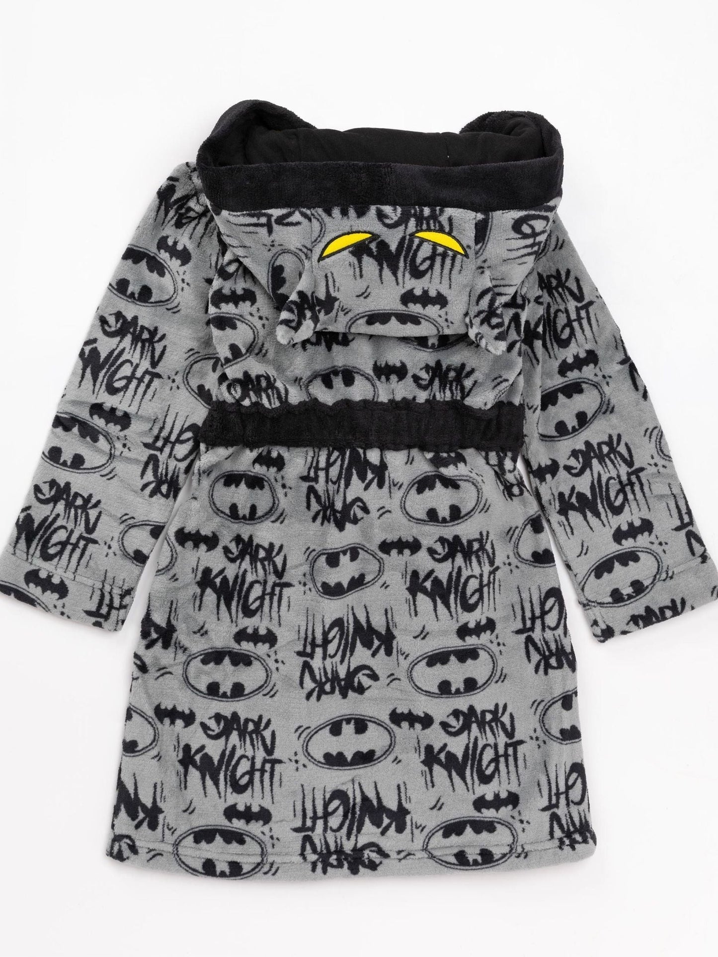 Dsiney Kidz - Vanilla Underground Grey DC Comics Batman All-Over Print Hooded Bathrobe image 5