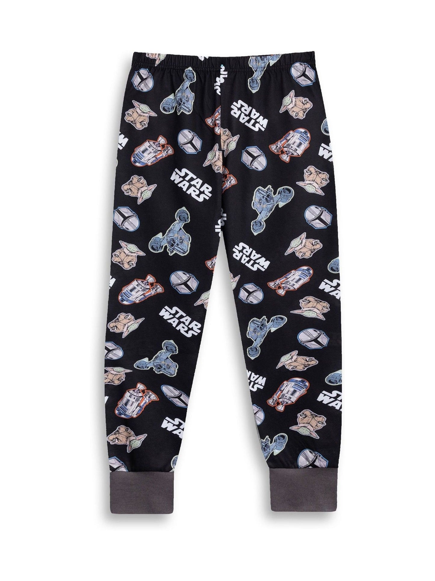 Dsiney Kidz - Vanilla Underground Grey Star Wars Character Short Sleeve Long Leg Pyjamas Set image 4