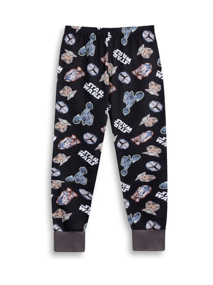Dsiney Kidz - Vanilla Underground Grey Star Wars Character Short Sleeve Long Leg Pyjamas Set image 4