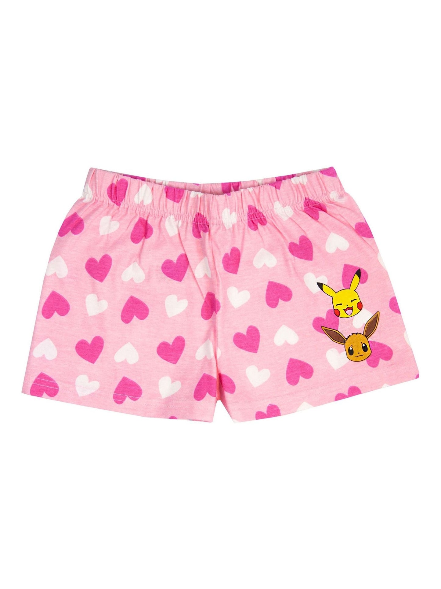 Dsiney Kidz - Vanilla Underground White Pokemon Pikachu, Eeevee Short Sleeve Short Leg Pyjamas Set image 3