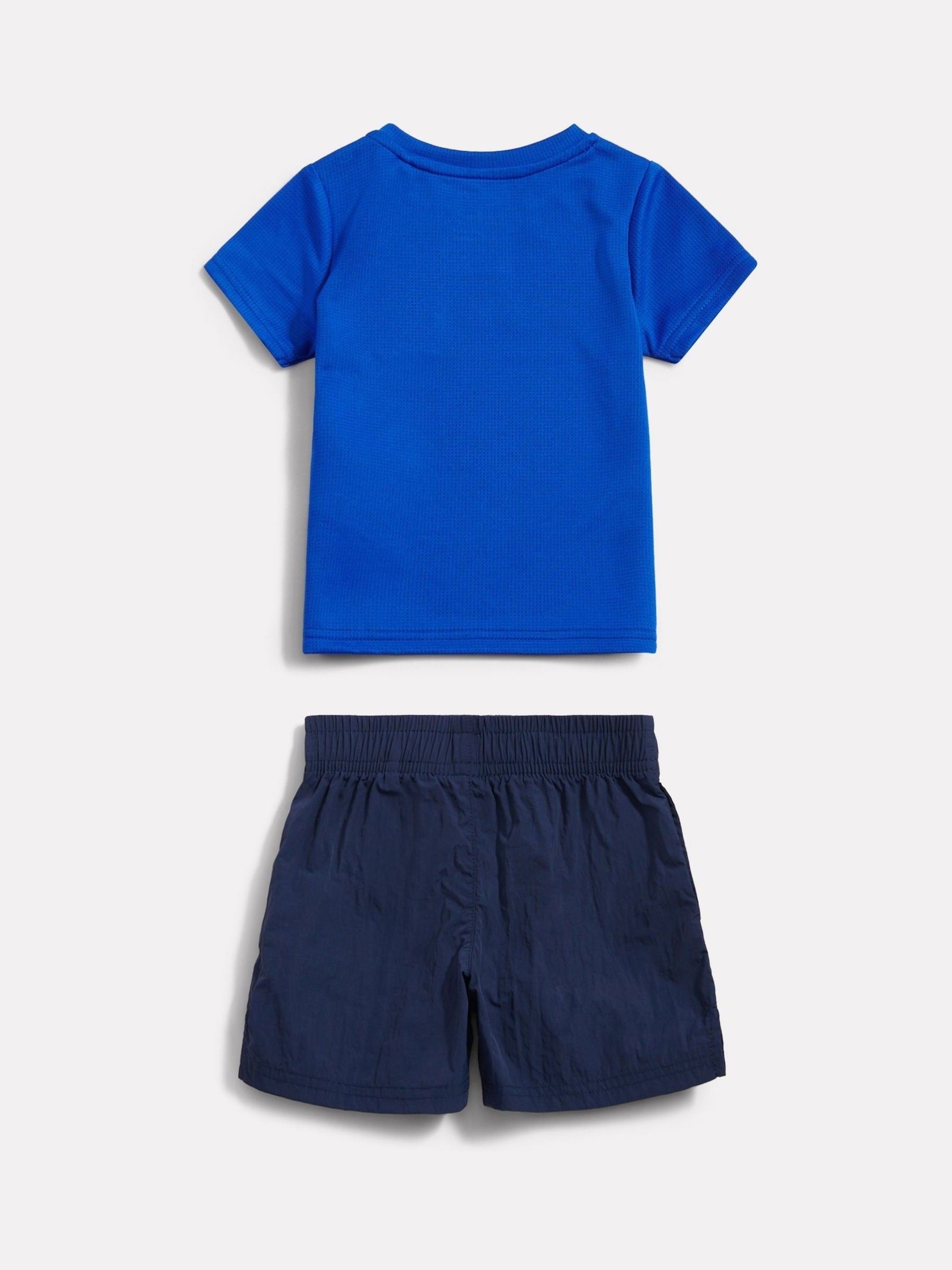 New Balance Blue Contrast Athletic T-Shirt & Shorts Set image 2