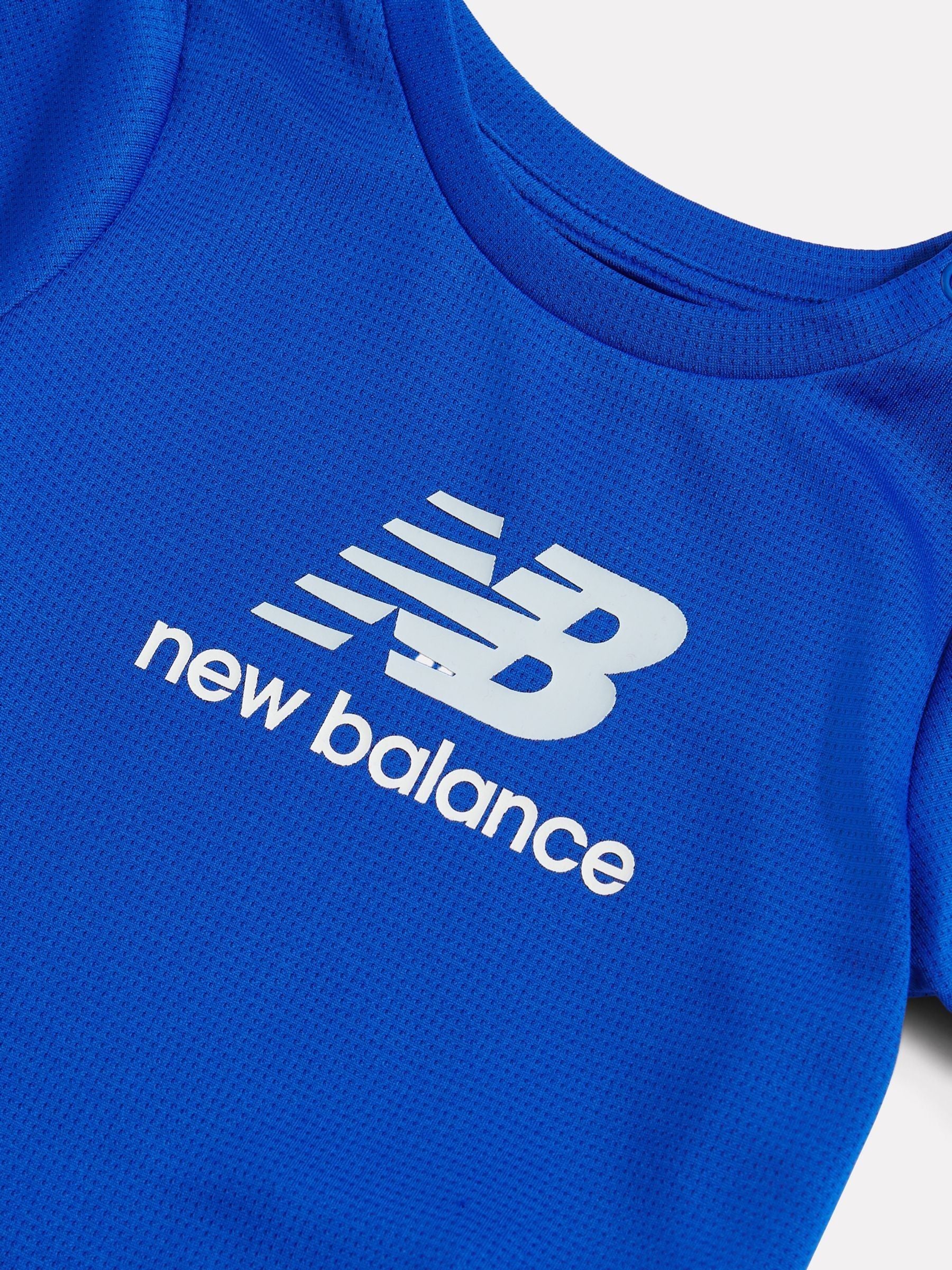 New Balance Blue Contrast Athletic T-Shirt & Shorts Set image 5