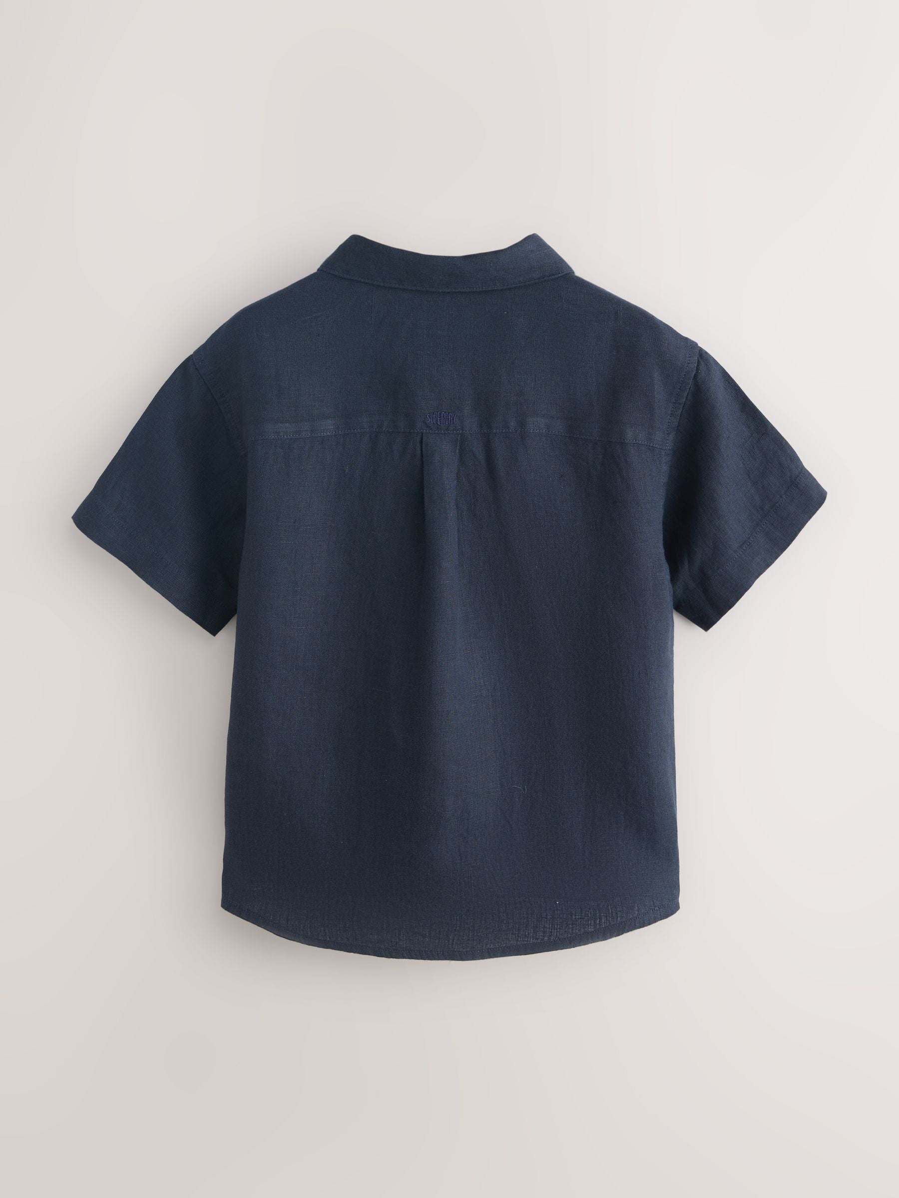 Dsiney Kidz - Superdry Navy Linen Shirt image 6