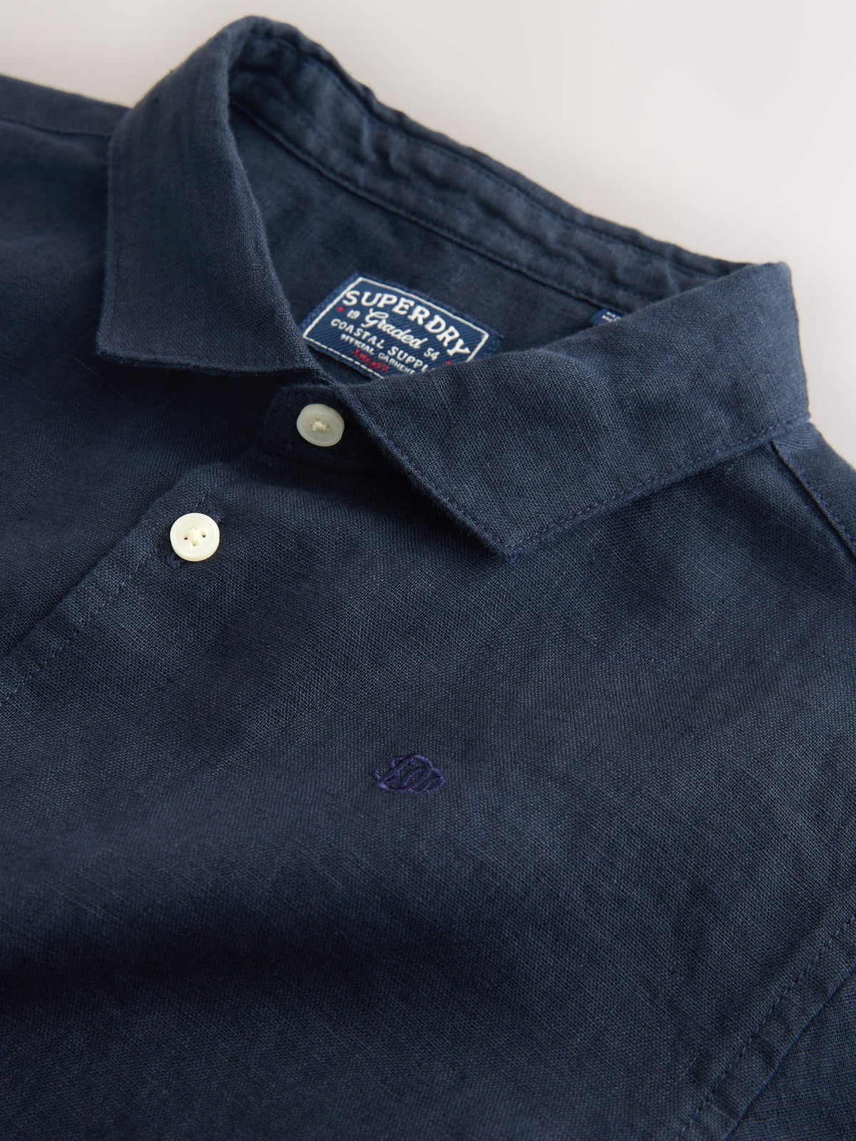 Dsiney Kidz - Superdry Navy Linen Shirt image 7