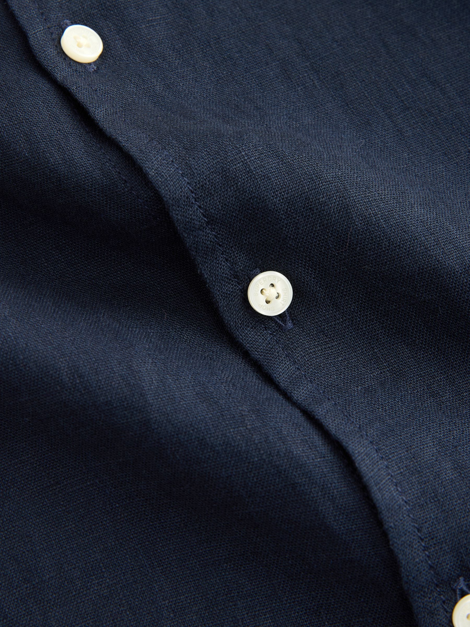 Dsiney Kidz - Superdry Navy Linen Shirt image 8