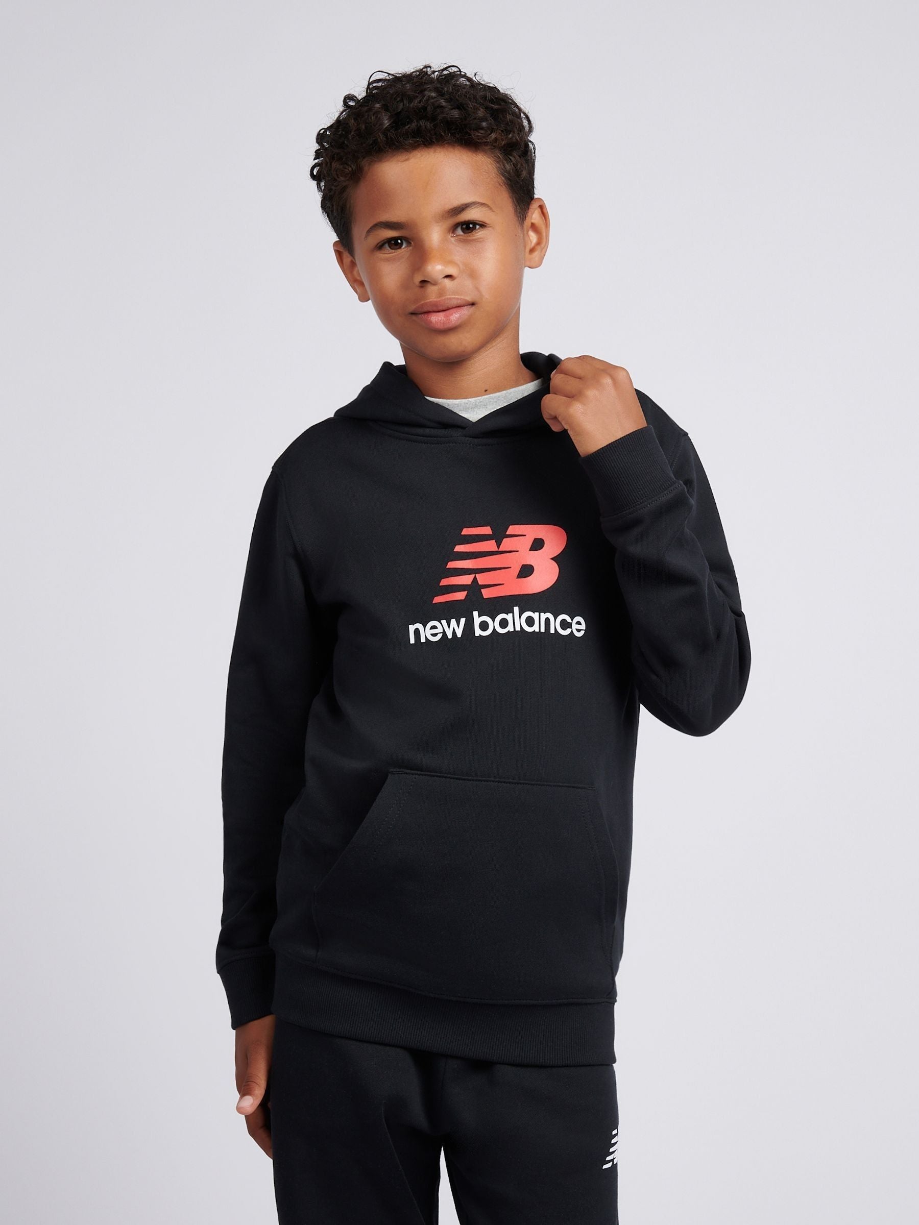 Dsiney Kidz - New Balance Black Stacked Logo Hoodie image 1