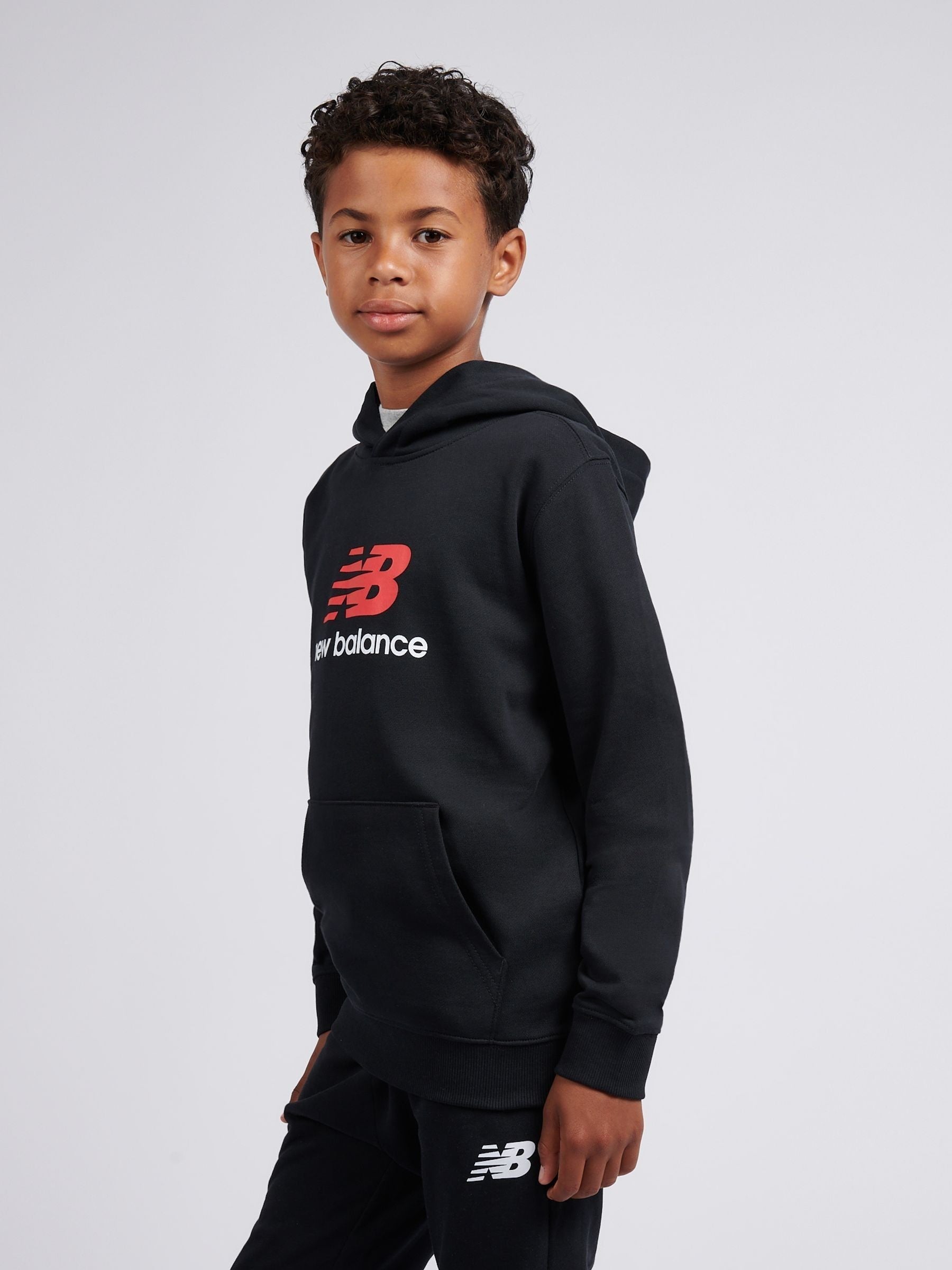 Dsiney Kidz - New Balance Black Stacked Logo Hoodie image 3