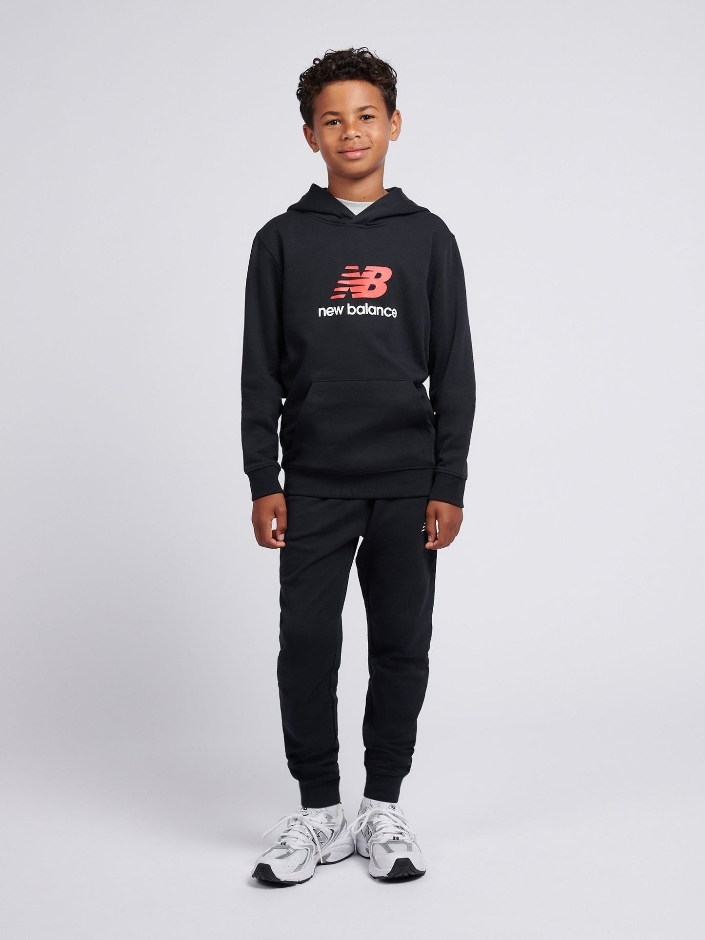 Dsiney Kidz - New Balance Black Stacked Logo Hoodie image 4