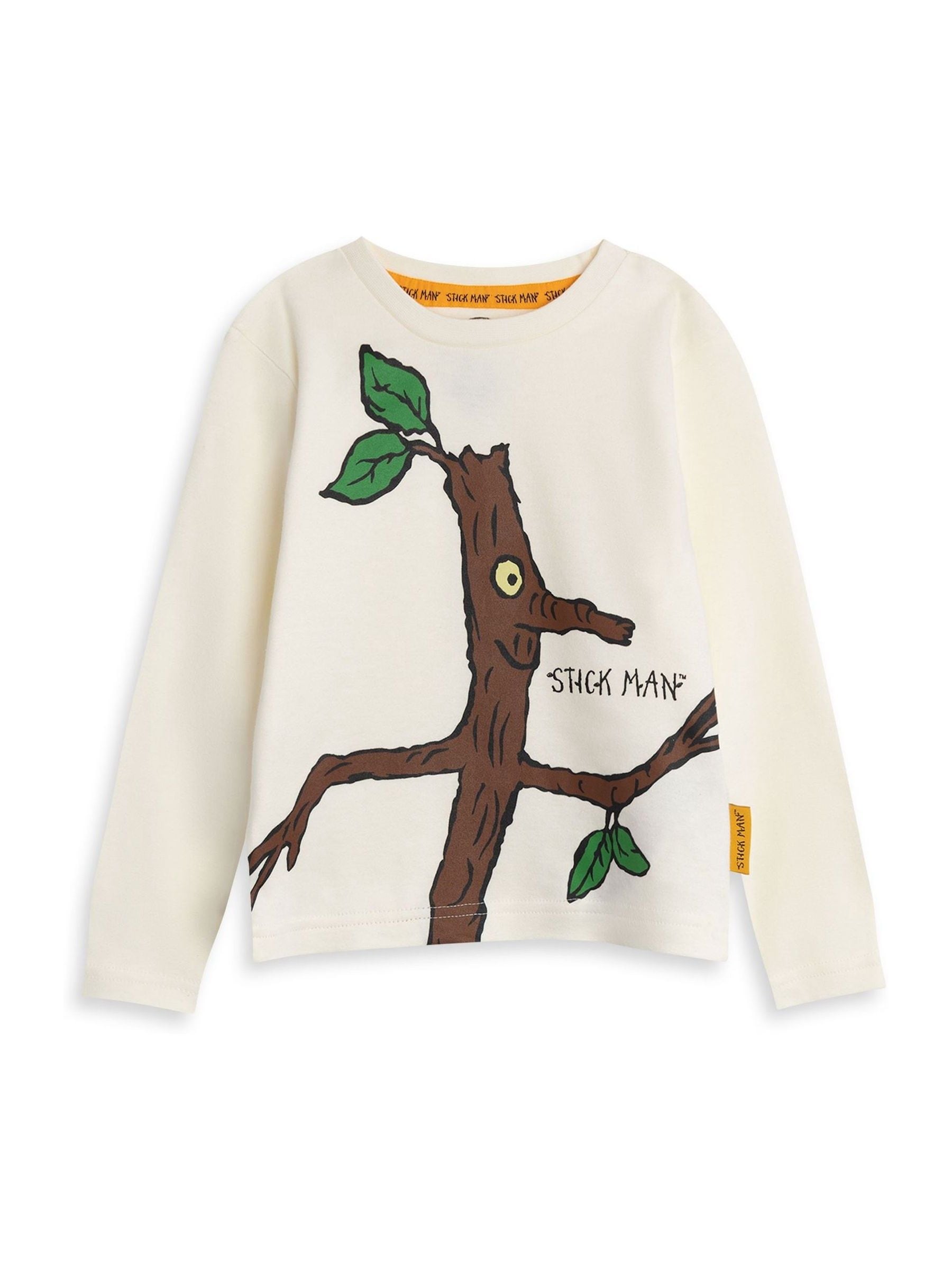 Dsiney Kidz - Vanilla Underground Brown Gruffalo & Friends Stickman Long Sleeve Long Leg Pyjamas Set image 2